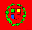 Dibujo Escudo griego pintado por pfjmc
