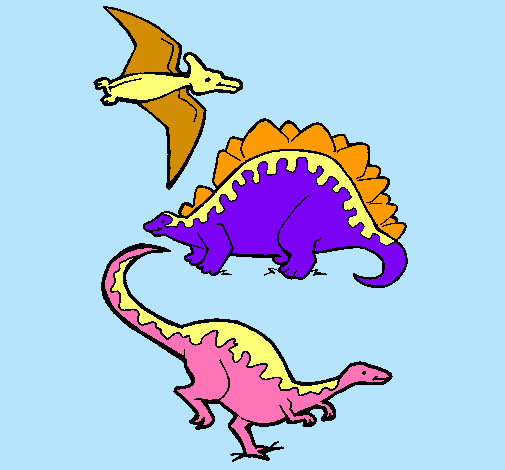 Tres clases de dinosaurios