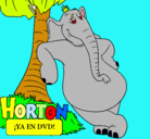 Dibujo Horton pintado por adrian