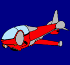 Dibujo Nave supersónica pintado por avioncito