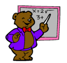 Dibujo Profesor oso pintado por miko