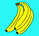 Dibujo Plátanos pintado por leire