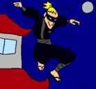 Dibujo Ninja II pintado por juanca