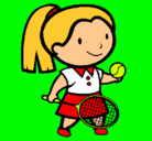 Dibujo Chica tenista pintado por GUSTAVITA