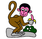 Dibujo Mono pintado por alondra