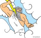 Dibujo Dios Zeus pintado por zeus