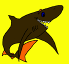 Dibujo Tiburón alegre pintado por osvar
