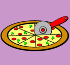 Dibujo Pizza pintado por purasarna
