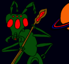 Dibujo Hormiga alienigena pintado por kermit