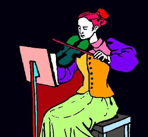 Dama violinista