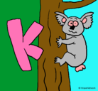 Dibujo Koala pintado por brandy