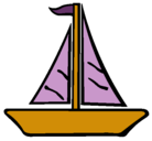 Dibujo Barco velero pintado por m.v.g.r