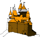 Dibujo Castillo medieval pintado por jhnboujb