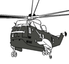 Dibujo Helicóptero al rescate pintado por dany