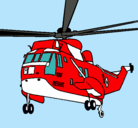 Dibujo Helicóptero al rescate pintado por coastguard