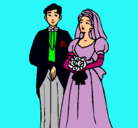 Dibujo Marido y mujer III pintado por olga