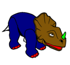 Dibujo Triceratops II pintado por FABIAN