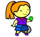 Dibujo Chica tenista pintado por ARABISA