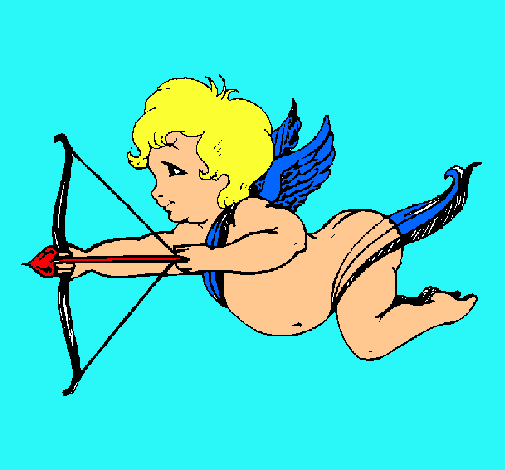 Cupido volando