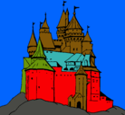 Dibujo Castillo medieval pintado por alexriveros