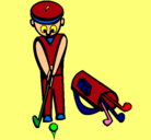 Dibujo Jugador de golf II pintado por jaimely