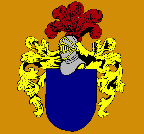 Escudo de armas y casco