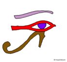 Dibujo Ojo Horus pintado por victor