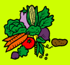 Dibujo verduras pintado por ElsaGarcia