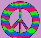 Dibujo Símbolo de la paz pintado por Blanca23