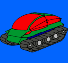 Dibujo Nave tanque pintado por k