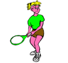 Dibujo Chica tenista pintado por ivan