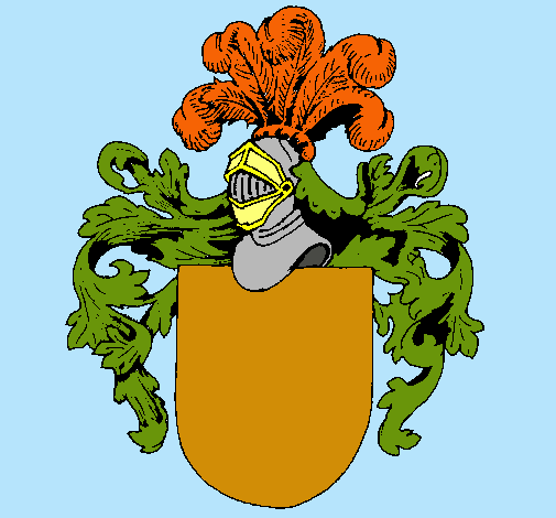 Escudo de armas y casco