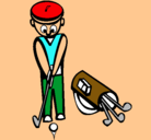Dibujo Jugador de golf II pintado por analuzjose