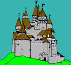 Dibujo Castillo medieval pintado por jonathan