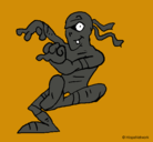 Dibujo Momia bailando pintado por alegandro