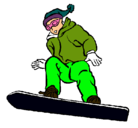 Dibujo Snowboard pintado por DEPORTES