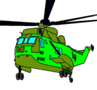 Dibujo Helicóptero al rescate pintado por jon