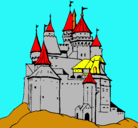 Dibujo Castillo medieval pintado por sebasXX0