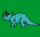 Dibujo Triceratops pintado por franco