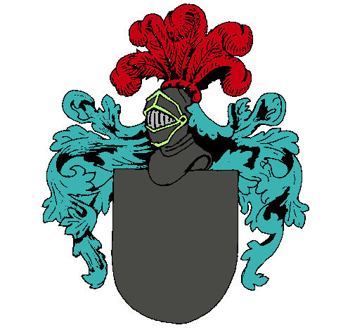 Escudo de armas y casco