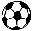 Dibujo Pelota de fútbol pintado por elisa