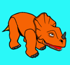 Dibujo Triceratops II pintado por dino