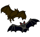 Dibujo Un par de murciélagos pintado por agustin