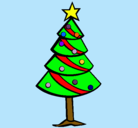 Dibujo Árbol de navidad II pintado por jfro11aos