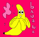 Dibujo Banana pintado por maria