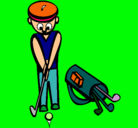 Dibujo Jugador de golf II pintado por mariana
