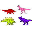 Dibujo Dinosaurios de tierra pintado por sofia4