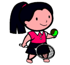 Dibujo Chica tenista pintado por ZARITA...XD