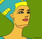 Dibujo Busto de Nefertiti pintado por togepy