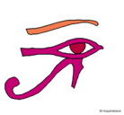 Dibujo Ojo Horus pintado por constanza